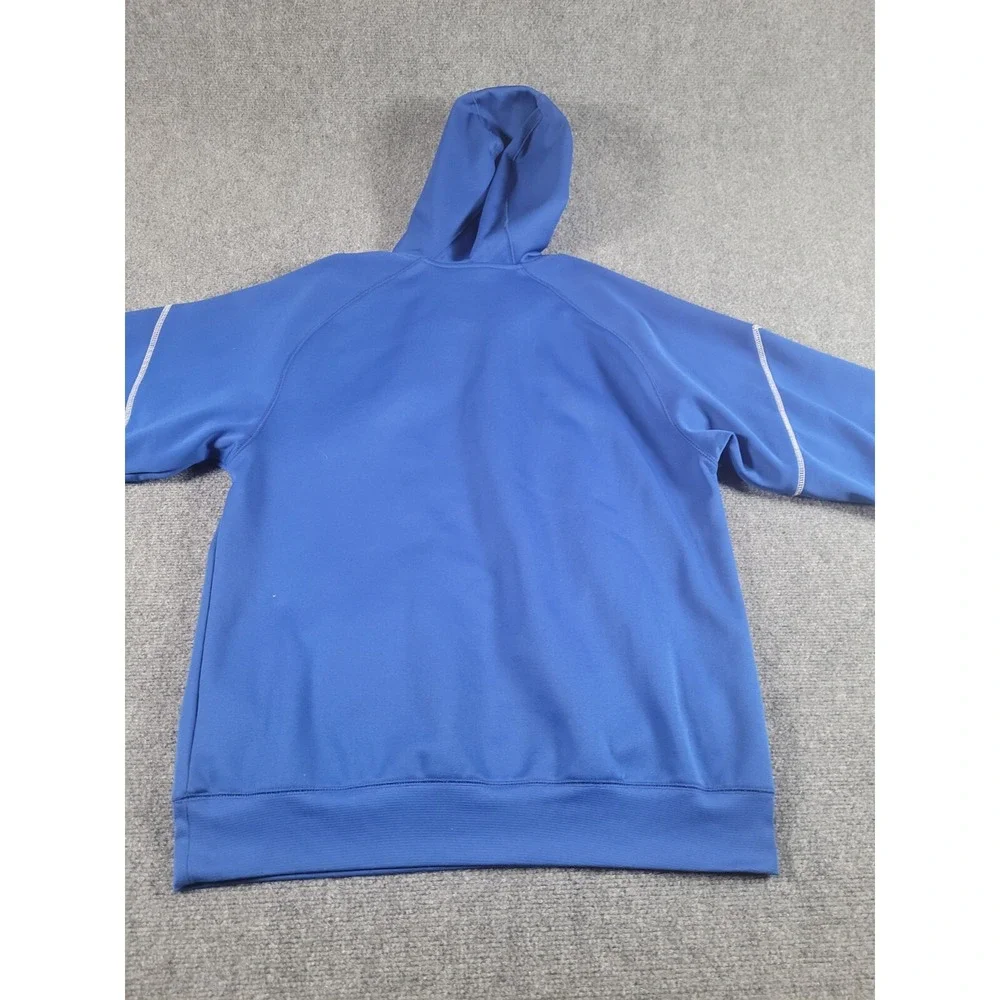 Vintage Chicago Cubs Hoodie Mens S Nike Team Fit Therma Blue Pullover Sweatshirt